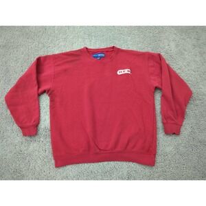 HEB Grocery Pullover Sweatshirt Mens L Threads Signature Red Employee Uniform